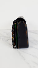Load image into Gallery viewer, Coach 1941 Dinky Crossbody Bag With Colorblock Links in Black, Yellow, Green & Saddle - Coach 86831