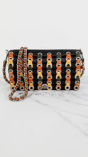 Load image into Gallery viewer, Coach 1941 Dinky Crossbody Bag With Colorblock Links in Black, Yellow, Green & Saddle - Coach 86831
