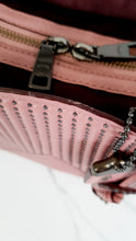 Load image into Gallery viewer, Coach 1941 Rogue 25 in Dusty Rose Pink Quilted Studded Chevron Nappa Leather - Shoulder Bag Handbag - Coach 22797