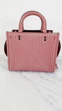 Load image into Gallery viewer, Coach 1941 Rogue 25 in Dusty Rose Pink Quilted Studded Chevron Nappa Leather - Shoulder Bag Handbag - Coach 22797