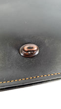 Load image into Gallery viewer, Coach 1941 Dinky 24 in Black Leather with Western Rivets - Crossbody Flap Bag Shoulder Chain Coach 56611