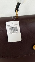 Load image into Gallery viewer, Coach Parker 32 Tophandle Carryall in Oxblood Burgundy Colorblock with Snakeskin Details & C Chain- Handbag Exotic Crossbody Bag Coach 73969