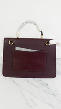Load image into Gallery viewer, Coach Parker 32 Tophandle Carryall in Oxblood Burgundy Colorblock with Snakeskin Details & C Chain- Handbag Exotic Crossbody Bag Coach 73969