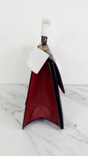 Load image into Gallery viewer, Coach Parker 32 Tophandle Carryall in Oxblood Burgundy Colorblock with Snakeskin Details & C Chain- Handbag Exotic Crossbody Bag Coach 73969