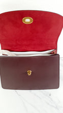 Load image into Gallery viewer, Coach Parker 32 Tophandle Carryall in Oxblood Burgundy Colorblock with Snakeskin Details & C Chain- Handbag Exotic Crossbody Bag Coach 73969