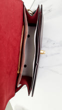 Load image into Gallery viewer, Coach Parker 32 Tophandle Carryall in Oxblood Burgundy Colorblock with Snakeskin Details & C Chain- Handbag Exotic Crossbody Bag Coach 73969