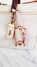 Load image into Gallery viewer, Coach 1941 Rogue Satchel in Chalk with Honey Suede - Barrel Bag Coach 86857