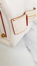 Load image into Gallery viewer, Coach 1941 Rogue Satchel in Chalk with Honey Suede - Barrel Bag Coach 86857
