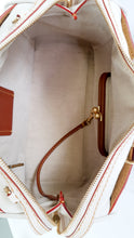 Load image into Gallery viewer, Coach 1941 Rogue Satchel in Chalk with Honey Suede - Barrel Bag Coach 86857