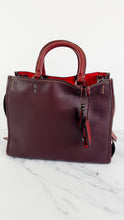 Load image into Gallery viewer, Coach 1941 Rogue 31 in Oxblood Pebble Leather Red Suede Lining Satchel Handbag - Coach 38124