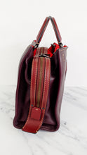 Load image into Gallery viewer, Coach 1941 Rogue 31 in Oxblood Pebble Leather Red Suede Lining Satchel Handbag - Coach 38124