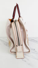 Load image into Gallery viewer, Coach 1941 Rogue 31 in Chalk with Western Embroidery Flowers & Varsity Stripe - Satchel Handbag Coach 57230