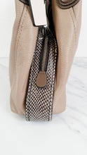 Load image into Gallery viewer, Coach Edie 31 in Stone Taupe with Genuine Snakeskin Colorblock Pebble Leather - Shoulder Bag Coach 57670