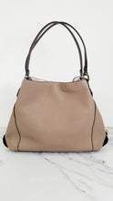 Load image into Gallery viewer, Coach Edie 31 in Stone Taupe with Genuine Snakeskin Colorblock Pebble Leather - Shoulder Bag Coach 57670