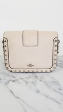 Load image into Gallery viewer, Coach Page Shoulder Bag in Chalk Smooth Leather With Western Rivets and Snakeskin - Crossbody Bag Handbag - Coach 86731