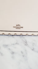 Load image into Gallery viewer, Coach Page Shoulder Bag in Chalk Smooth Leather With Western Rivets and Snakeskin - Crossbody Bag Handbag - Coach 86731