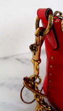 Load image into Gallery viewer, Coach 1941 Mini Duffle 12 Bag in Red smooth Glovetanned Leather with Zip Top & Border Rivets- Crossbody bag - Coach 32880