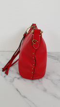 Load image into Gallery viewer, Coach 1941 Mini Duffle 12 Bag in Red smooth Glovetanned Leather with Zip Top & Border Rivets- Crossbody bag - Coach 32880