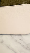 Load image into Gallery viewer, Coach Georgie Shoulder Bag in Colorblock Pebble Leather Kelp Green, Black & Chalk - Army green Coach 6019