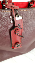 Load image into Gallery viewer, Coach 1941 Rogue 31 in Oxblood Pebble Leather With Red Suede Lining - Satchel Handbag - Coach 38124
