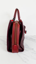 Load image into Gallery viewer, Coach 1941 Rogue 31 in Oxblood Pebble Leather With Red Suede Lining - Satchel Handbag - Coach 38124