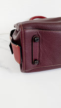 Load image into Gallery viewer, Coach 1941 Rogue 31 in Oxblood Pebble Leather With Red Suede Lining - Satchel Handbag - Coach 38124