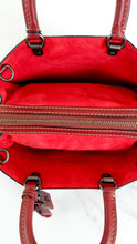 Load image into Gallery viewer, Coach 1941 Rogue 31 in Oxblood Pebble Leather With Red Suede Lining - Satchel Handbag - Coach 38124
