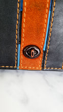 Load image into Gallery viewer, Coach 1941 Dinky Crossbody Bag With Varsity Patchwork Leather & Suede in Black, Green, Blue & Tan - Coach 54540