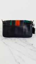 Load image into Gallery viewer, Coach 1941 Dinky Crossbody Bag With Varsity Patchwork Leather & Suede in Black, Green, Blue & Tan - Coach 54540