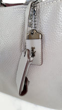 Load image into Gallery viewer, Coach 1941 Rogue 31 in Heather Grey Pebbled Leather with Oxblood Suede Sides Colorblock - Satchel Handbag - Coach 23755