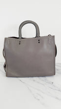 Load image into Gallery viewer, Coach 1941 Rogue 31 in Heather Grey Pebbled Leather with Oxblood Suede Sides Colorblock - Satchel Handbag - Coach 23755
