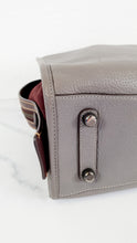 Load image into Gallery viewer, Coach 1941 Rogue 31 in Heather Grey Pebbled Leather with Oxblood Suede Sides Colorblock - Satchel Handbag - Coach 23755