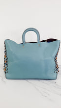 Load image into Gallery viewer, Coach 1941 Rogue Tote Bag With Links in Steel Blue Smooth Leather Handbag Shoulder Bag - Coach 86809