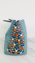 Load image into Gallery viewer, Coach 1941 Rogue Tote Bag With Links in Steel Blue Smooth Leather Handbag Shoulder Bag - Coach 86809