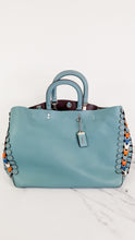 Load image into Gallery viewer, Coach 1941 Rogue Tote Bag With Links in Steel Blue Smooth Leather Handbag Shoulder Bag - Coach 86809