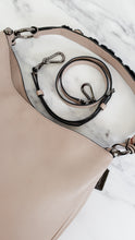 Load image into Gallery viewer, Coach Nomad Hobo in Grey Birch Taupe Willow with Tea Rose Details - Crossbody Shoulder Bag with - Coach 55543