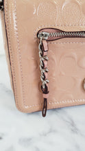Load image into Gallery viewer, Coach Lex Small Flap Bag in Signature Debossed Patent Leather in Blush Pink - Crossbody Bag Shoulder Bag - Coach F22292