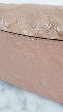 Load image into Gallery viewer, Coach Lex Small Flap Bag in Signature Debossed Patent Leather in Blush Pink - Crossbody Bag Shoulder Bag - Coach F22292