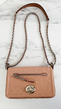 Load image into Gallery viewer, Coach Lex Small Flap Bag in Signature Debossed Patent Leather in Blush Pink - Crossbody Bag Shoulder Bag - Coach F22292