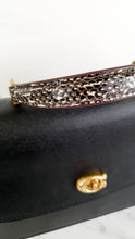 Load image into Gallery viewer, Coach Parker 32 Tophandle Carryall in Black Crossgrain & Smooth Leather with Snakeskin Details - Handbag Exotic Crossbody Bag - Coach 73969