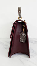Load image into Gallery viewer, Coach Parker 32 Tophandle Carryall in Black Crossgrain & Smooth Leather with Snakeskin Details - Handbag Exotic Crossbody Bag - Coach 73969
