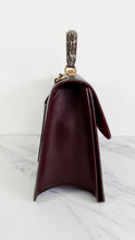 Load image into Gallery viewer, Coach Parker 32 Tophandle Carryall in Black Crossgrain & Smooth Leather with Snakeskin Details - Handbag Exotic Crossbody Bag - Coach 73969