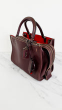 Load image into Gallery viewer, Coach Rogue 25 Bag in Oxblood Pebble Leather with Red Suede Lining - Handbag Shoulder Bag - Coach 54536
