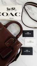 Load image into Gallery viewer, Coach Rogue 25 Bag in Oxblood Pebble Leather with Red Suede Lining - Handbag Shoulder Bag - Coach 54536