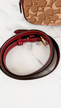 Load image into Gallery viewer, Coach 1941 Belt Bag Camera Bag in Signature & Burgundy Smooth Leather - Coach 50728