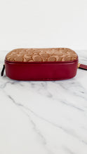 Load image into Gallery viewer, Coach 1941 Belt Bag Camera Bag in Signature & Burgundy Smooth Leather - Coach 50728