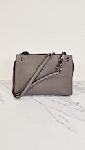 Load image into Gallery viewer, Coach Rogue Shoulder Bag in Grey Grain Leather with Oxblood Lining & C Chain Detail - Coach 26829