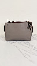 Load image into Gallery viewer, Coach Rogue Shoulder Bag in Grey Grain Leather with Oxblood Lining & C Chain Detail - Coach 26829