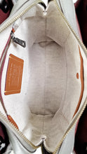Load image into Gallery viewer, Coach Rogue Shoulder Bag in Grey Grain Leather with Oxblood Lining & C Chain Detail - Coach 26829
