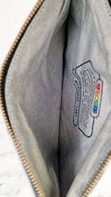 Load image into Gallery viewer, Coach Sharky Turnlock Pouch in Rainbow Signature on Palm Tree canvas Grey Clutch - 1367
